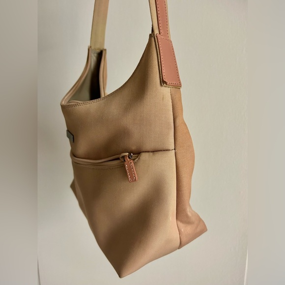 Authentic GUCCI y2 Jackie Shoulder Bag TwoTone Creamy Taupe Canvas/Leather - Picture 13 of 16